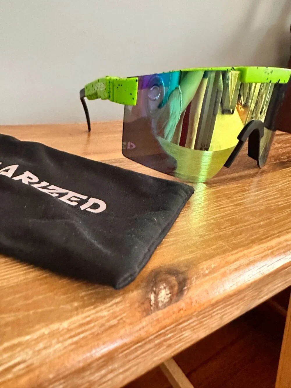 ViperLens Sports Sunglasses, UV400 Protection, Neon Green